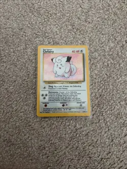 Pokemon TCG Clefairy Holo Rare Card Base Set, 5/102 - Image 1