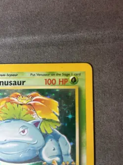 Pokemon TCG Venusaur Base Set Holo Unlimited Rare Card 15/102 MP - Image 3