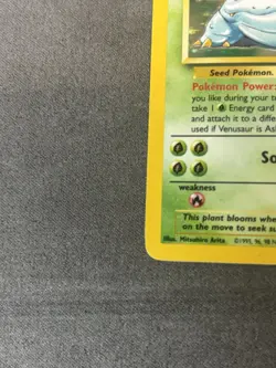 Pokemon TCG Venusaur Base Set Holo Unlimited Rare Card 15/102 MP - Image 5