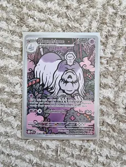 Houndstone Mint Mega Evolutions Illustration Rare Pokemon Card TCG 145/132 - Image 1