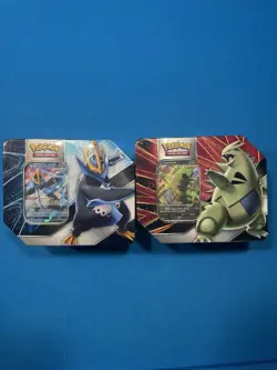 Tyranitar & Empoleon V Strikers Tin Pokemon TCG (Evolving Skies) - Image 1