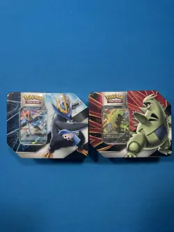 Tyranitar & Empoleon V Strikers Tin Pokemon TCG (Evolving Skies) - Image 2