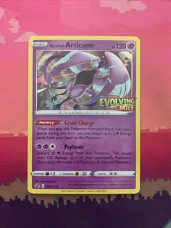 Pokemon Card Galarian Articuno SWSH123 Black Star Promo STAMPED Near Mint - Image 1