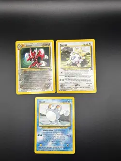 Pokemon TCG WOTC Promo Lot 3 Cards Marill Togepi Scizor Black Star LP - Image 1