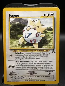Pokemon TCG WOTC Promo Lot 3 Cards Marill Togepi Scizor Black Star LP - Image 4