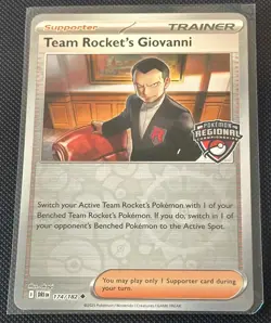 Team Rocket’s Giovanni 174/182 Pokemon TCG Regional Championship Promo - Image 1