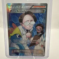 Pokemon TCG Fossil Researcher 110/111 XY Furious Fists Full Art Holo Ultra Rare - Image 1