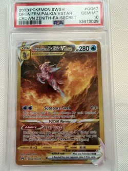 Pokemon Origin Forme Palkia VSTAR Secret GG67/GG70 Crown Zenith GEM MINT PSA 10 - Image 4