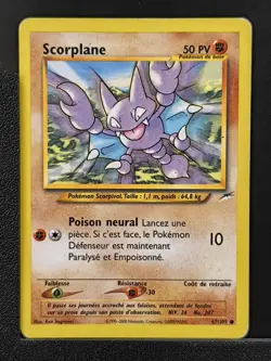 Carte Pokemon Scorplane 67/105 Edition 2 Ed 2 Neo Destiny Wizards FR 1 - Image 2