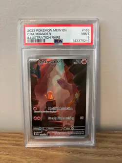 Charmander IR PSA 9 Scarlet and Violet 151 168/165 Pokemon Graded Card - Image 1