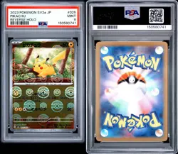 Pokemon Japanese Pikachu Poke Ball Reverse Holo 151 SV2a 025/165 PSA 9 2023 - Image 2
