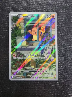 Pokemon TCG Charmander SVP 043 Black Star Promo Alt Art Holo 60 HP 2023 - Image 1
