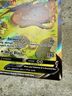 Pokemon Charizard V SWSH260 Full Art Black Star Promo Holo 2022 UPC NM - Image 3