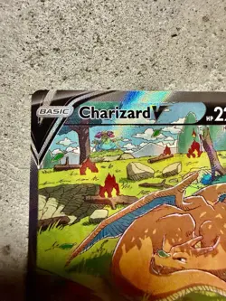 Pokemon Charizard V SWSH260 Full Art Black Star Promo Holo 2022 UPC NM - Image 5