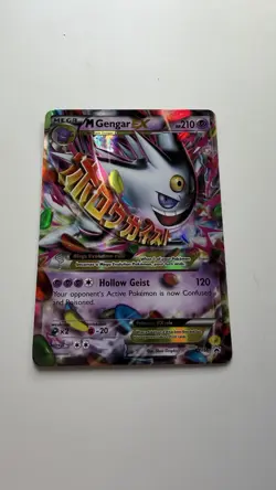 Pokemon M Gengar EX Holo Black Star Promo Card XY166 LP - Image 1