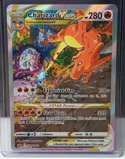 Pokemon TCG Charizard VSTAR SWSH262 Promo VSTAR Full Art Holo 280HP 2022 - Image 1