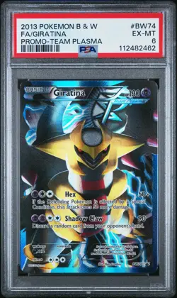 2013 POKEMON BW BLACK STAR PROMO GIRATINA #BW74 FULL ART PSA 6 EX #112482462 - Image 1