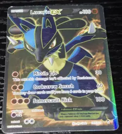 Lucario EX Furious Fists Holo Full Art Ultra Rare 107/111 Pokemon TCG *LP/MP* - Image 1
