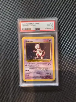 Mewtwo Holo Rare 10/102 1999 Base Set Pokemon English PSA 8 NM - Modern Cert - Image 1
