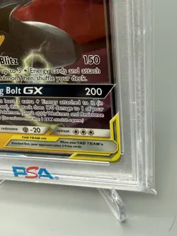 Pokemon Pikachu & Zekrom GX 33/181 Full Art Holo Tag Team Sun & Moon PSA Mint 9 - Image 4