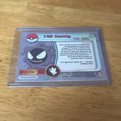 2000 Topps Chrome Pokemon Series 2 T.V. Animation - #92 Gastly - Image 2
