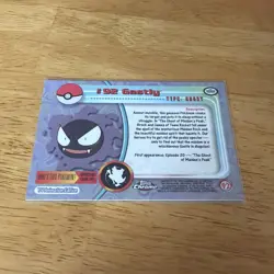 2000 Topps Chrome Pokemon Series 2 T.V. Animation - #92 Gastly - Image 4
