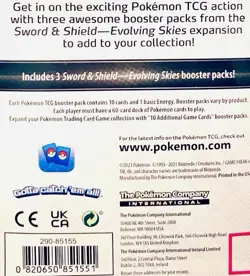 Pokemon TCG: Evolving Skies 3 Pack Hanger Box Sword & Shield Era Sealed NEW - Image 3