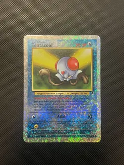 Pokemon TCG Legendary Collection 2002 Reverse Holo Card Tentacool 96/110 - Image 1