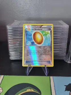 Pokemon TCG XY Fates Collide Old Amber Aerodactyl 106/124 Reverse Holo Uncommon - Image 1