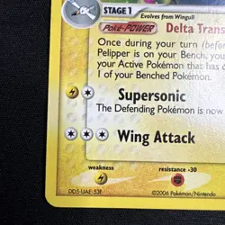 Pokemon TCG Pelipper 26/100 EX Crystal Guardians Reverse Holo Stamped Card - Image 5