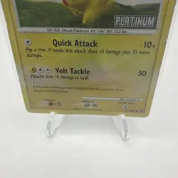 Pokemon 2008 Pikachu 70/100 Majestic Dawn Reverse Holo Platinum Stamp HP Card - Image 3