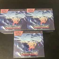 Pokemon Chaos Rising Elite Trainer Box Factory Sealed ETB Lot of 3 - Image 2