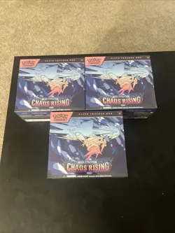 Pokemon Chaos Rising Elite Trainer Box Factory Sealed ETB Lot of 3 - Image 3
