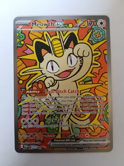 Meowth EX - Special Illustration Rare Perfect Order - 121/088 - NM Pokemon Card - Image 1