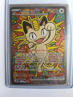Meowth EX - Special Illustration Rare Perfect Order - 121/088 - NM Pokemon Card - Image 3
