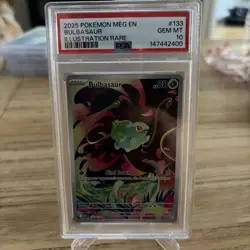 Bulbasaur Illustration Rare Mega Evolutions 133/132 | PSA 10 | ENGLISH | POKEMON - Image 1