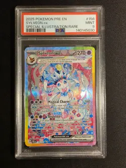 Sylveon EX 156/131 Special Illustration Rare Prismatic Evolutions Pokemon PSA 9 - Image 1