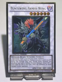 Yu-Gi-Oh! TCG Blackwing Armed Wing GLD3-EN039 LIMITED ENGLISH LP - Image 1