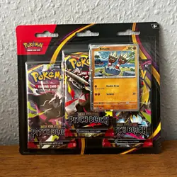Pokemon TCG Mega Evolution Pitch Black 3-Pack Booster Blister Binacle Promo - Image 1