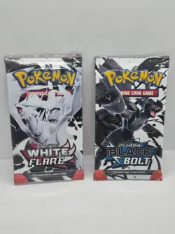 Pokemon TCG Sealed Booster Pack Black Bolt & White Flare Both Sets! - Image 2