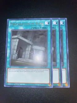 Yu-Gi-Oh! Preparation of Rites Amazing Defenders x3 Amde-En055 1st Edition Rare - Image 1