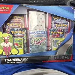 Pokemon TCG Tsareena ex Premium Collection Box 6 Booster Packs English 2023 - Image 1