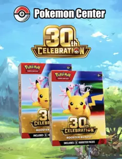 3 Pokemon TCG 30th Celebration Booster Bundle Box 6 Packs 2026 Confirmed - Image 1
