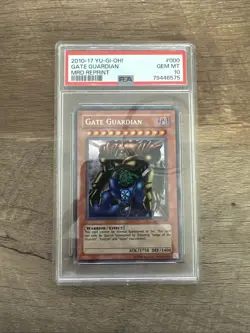 Gate Guardian Secret Rare MRD-000 unlimited 10-17 PSA 10 Yugioh! - Image 1