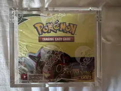 Pokemon Evolving Skies TCG Booster Box 36 Pack Sealed In Acrylic Case UK Seller - Image 1