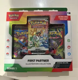 Pokemon TCG First Partner Illustration Collection Series 1 3-Pack Promo/Booster - Image 1