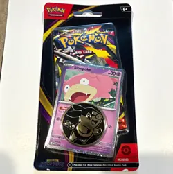 Pokemon TCG Mega Evolution Pitch Black Slowpoke with Coin Sealed Booster Pack - Image 1