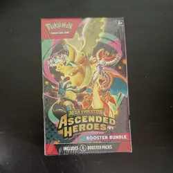 Pokemon TCG Mega Evolution Ascended Heroes Booster Bundle 6 Packs English - Image 1