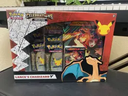 Pokemon TCG Celebrations Collection Lance's Charizard V Box 820650101625 - Image 1