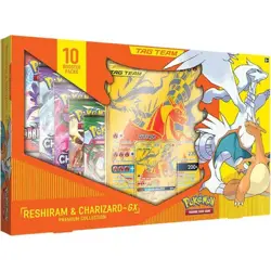Pokemon TCG Reshiram & Charizard-GX Premium Collection Tag Team English 1 Box - Image 1